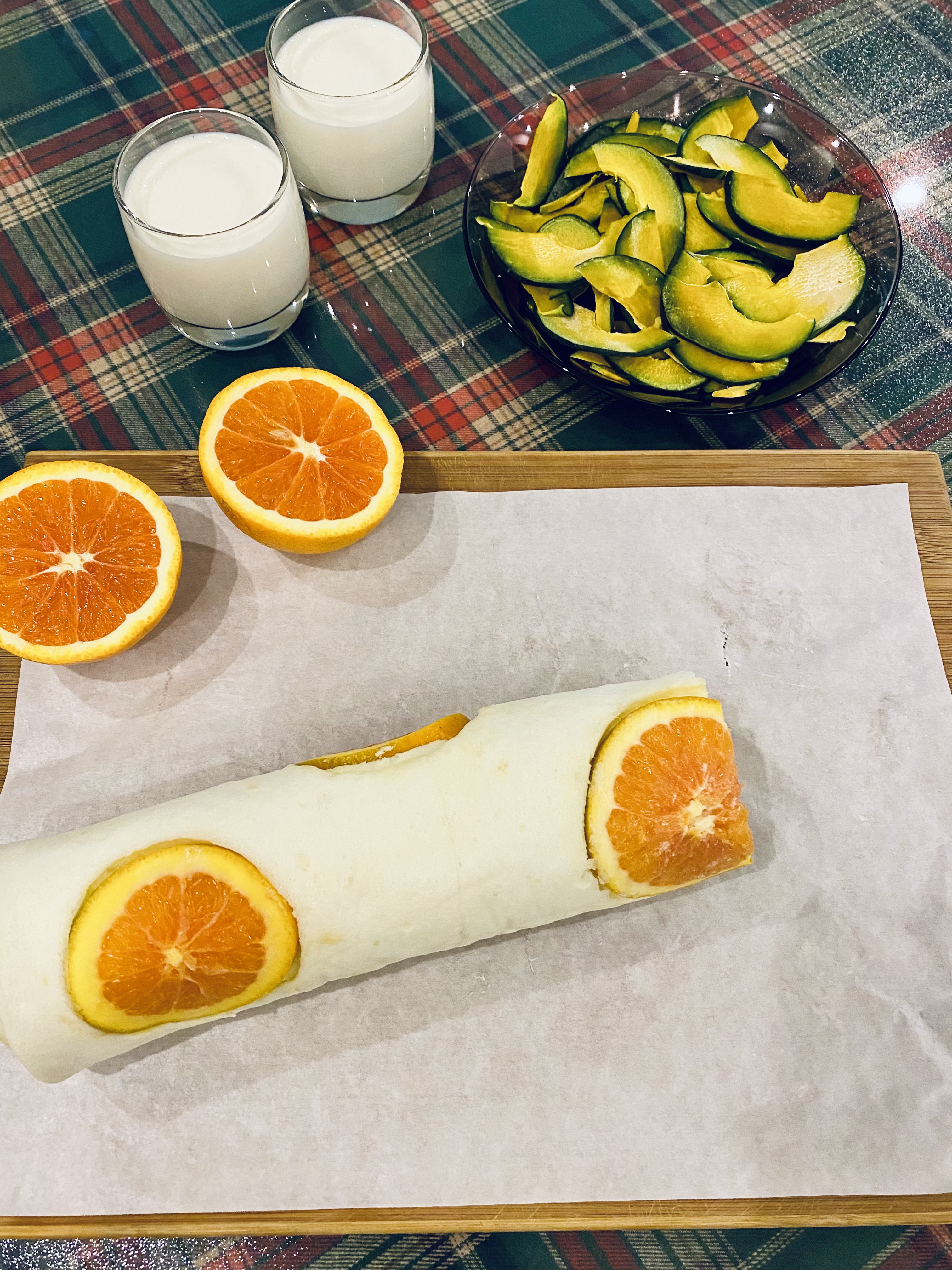 低卡、全蛋白（无蛋黄）、减脂版血橙香橙🍊毛巾蛋糕卷😋