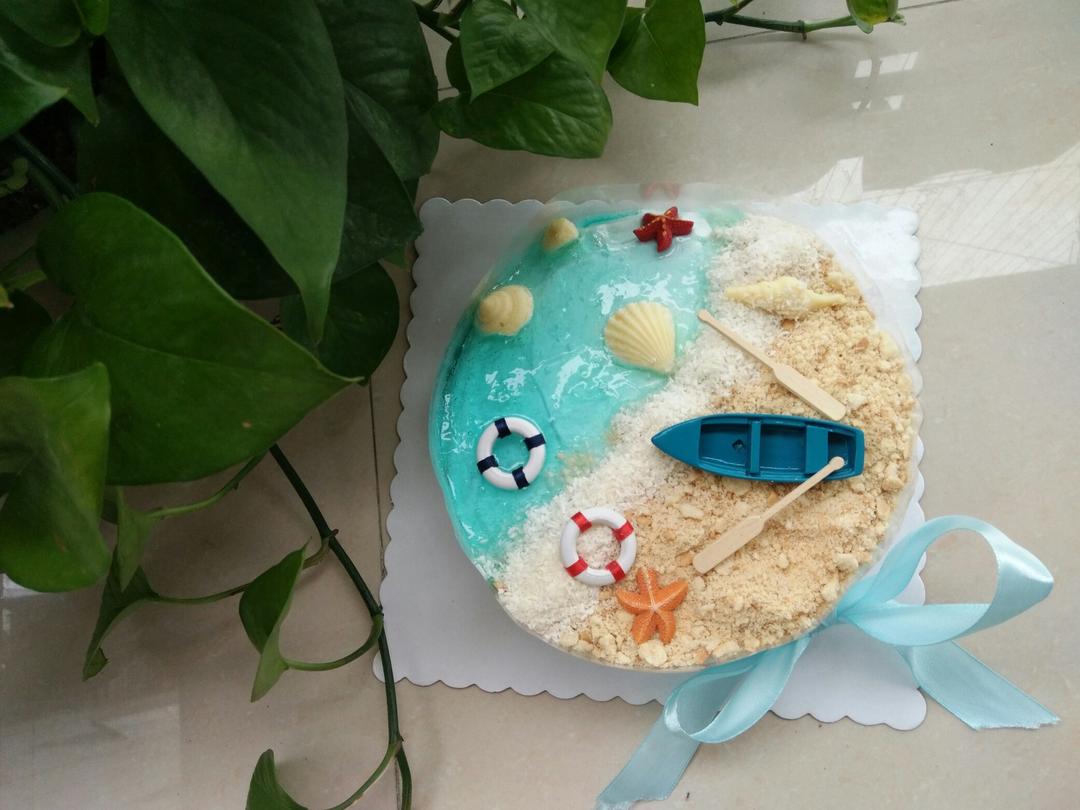 海洋酸奶慕斯蛋糕——乐众缤纷夏日烘焙大赛获奖作品