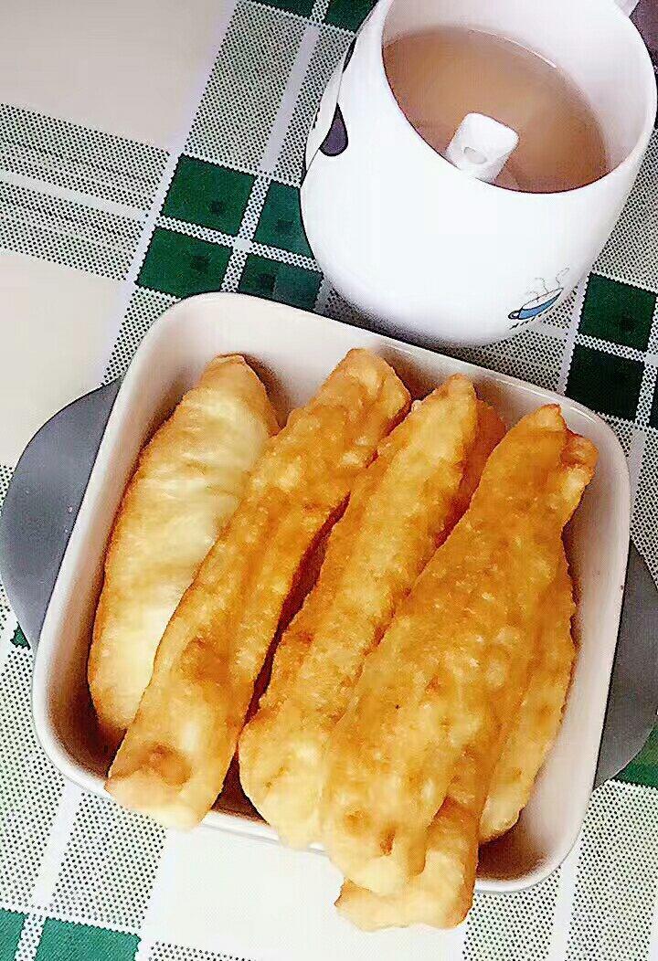 自制家庭版无铝膨松油条
