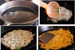 韩式泡菜海鲜饼（附：做出韩国料理店水准的秘诀）的做法 步骤4