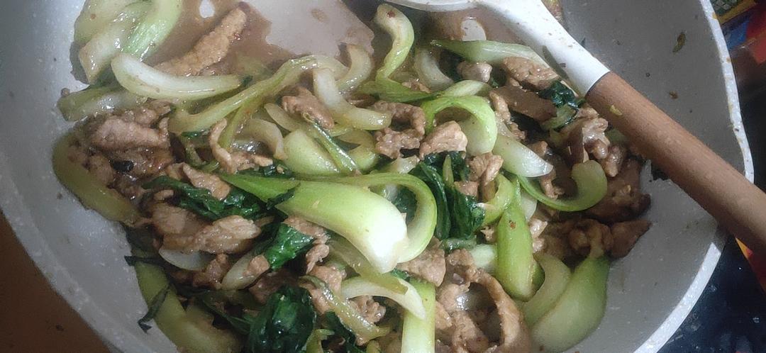 上海青炒肉