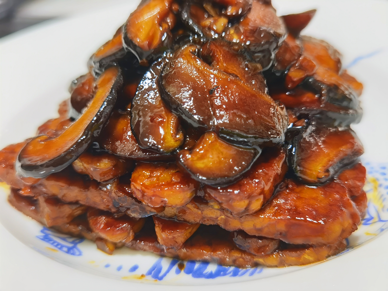 素食-照烧天贝海苔饭的做法 步骤4