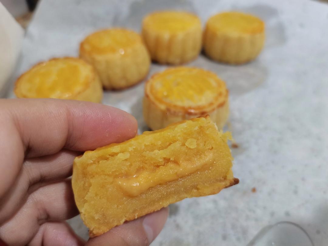 金沙流心奶黄月饼（简化版配方）