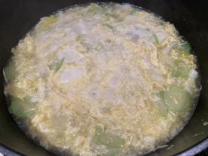 丝瓜青菜蛋汤的做法 步骤6