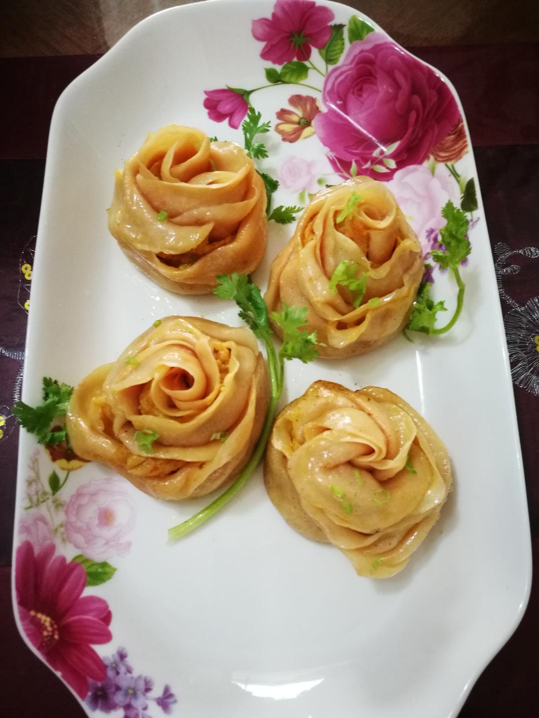 玫瑰花饺子