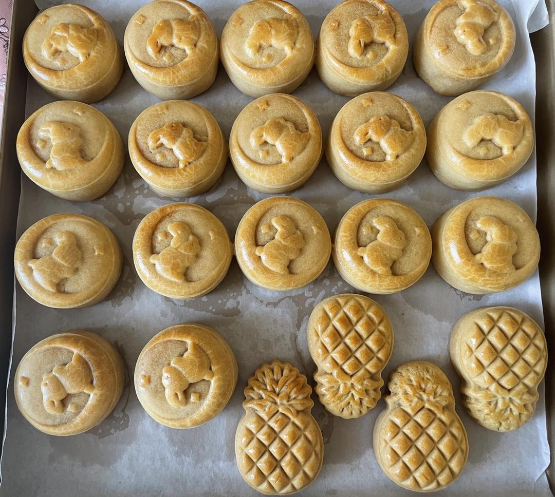 广式凤梨月饼（2020最火的款隔夜回油）