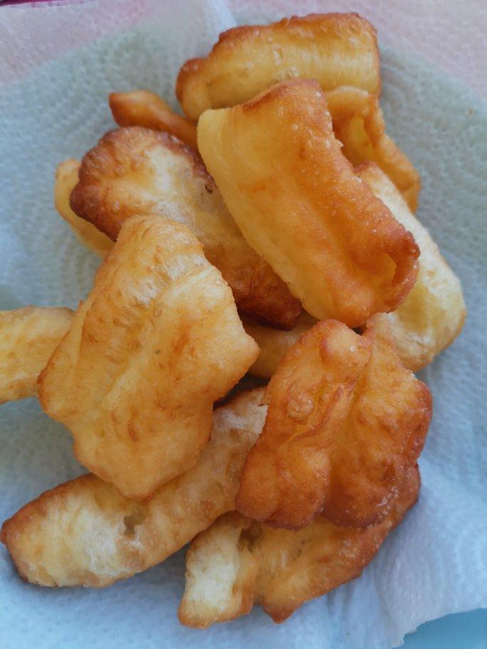 自制无泡打粉油条