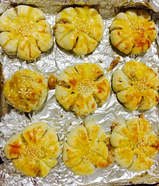 香芋梅花酥