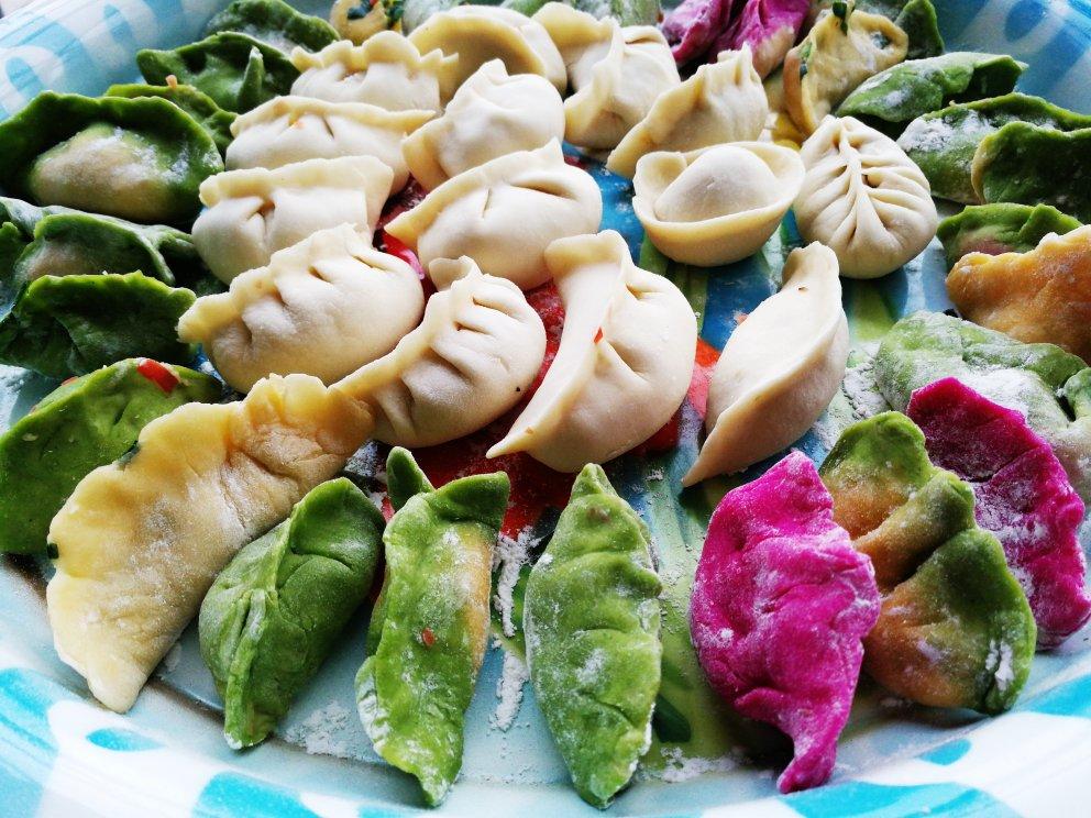 彩色饺子