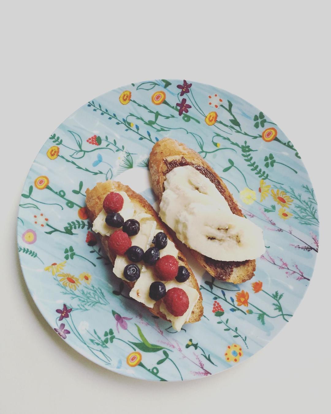 法棍开放三明治