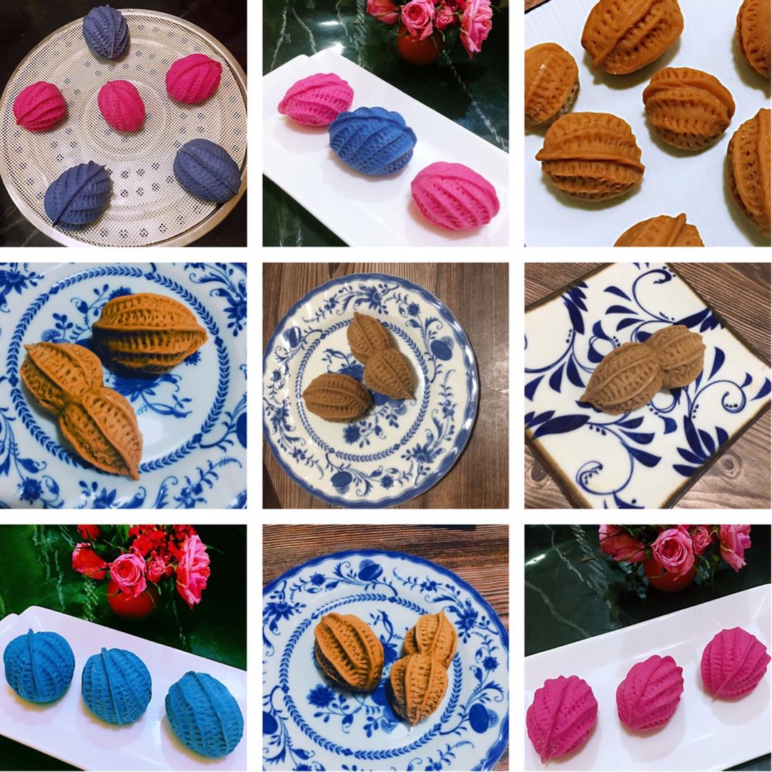 有料的老面核桃包（一次发酵）