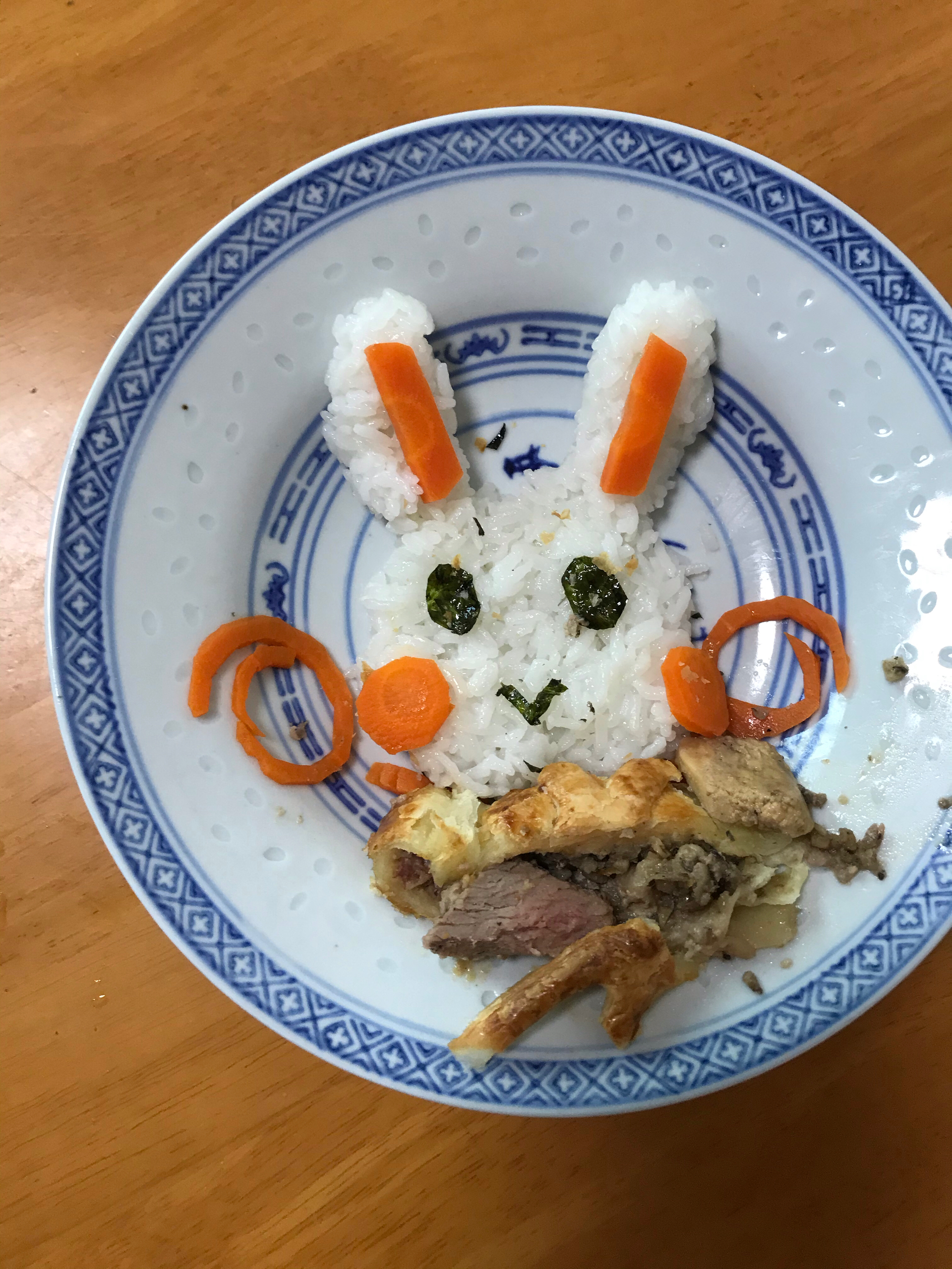 创意儿童餐-小兔子咖喱🍛