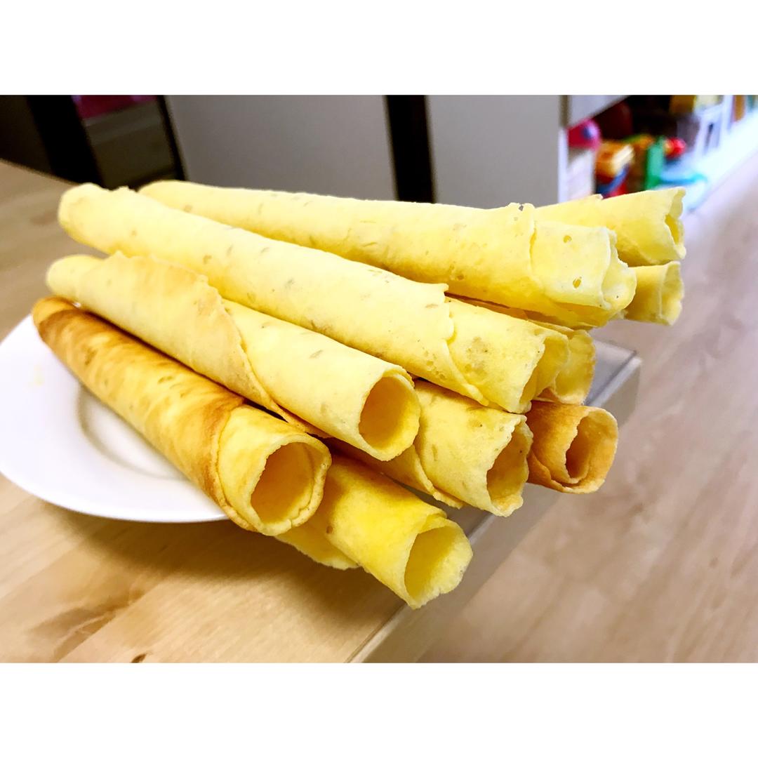 芝麻香酥蛋卷（视频食谱）