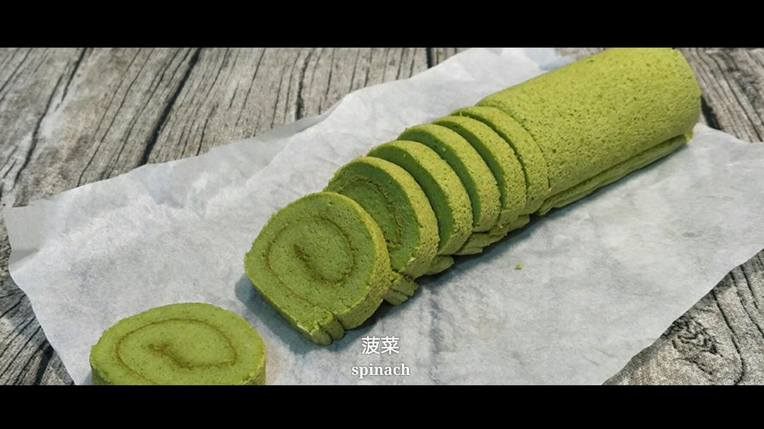菠菜蛋糕卷（艾叶蛋糕卷)