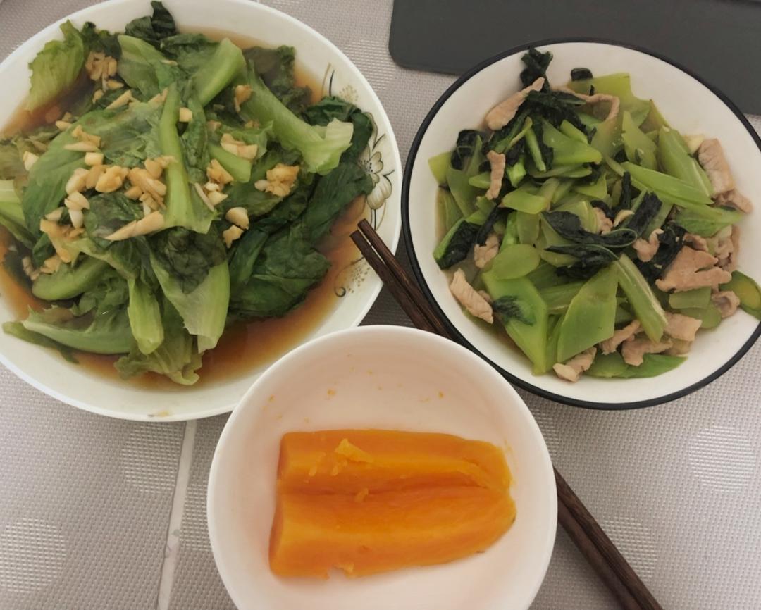 白灼西生菜