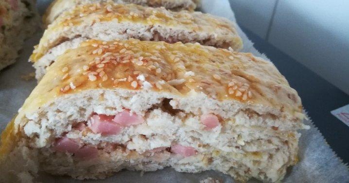 尖椒火腿发面饼