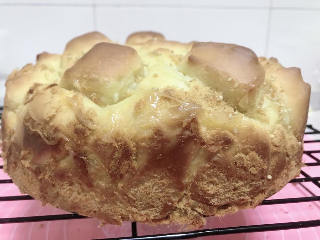 肉松手撕面包—超软会爆浆的面包哟