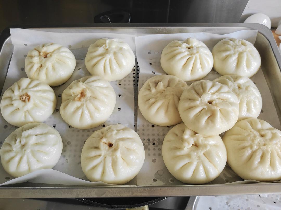 猪肉包子（附视频。一次性发酵。）