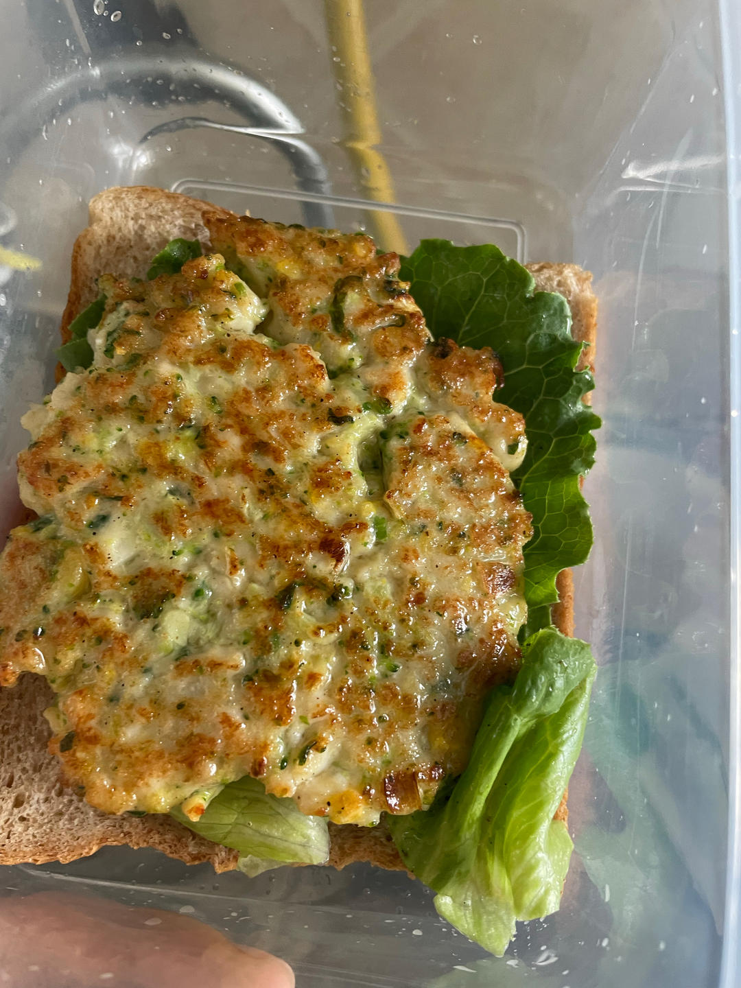 鸡胸肉虾仁鲜蔬饼