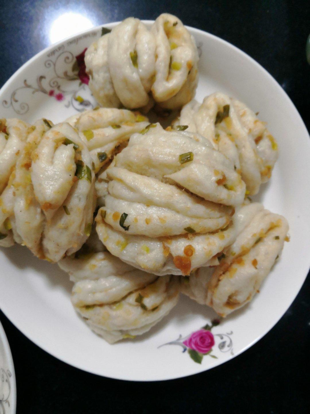 生煎肉松花卷