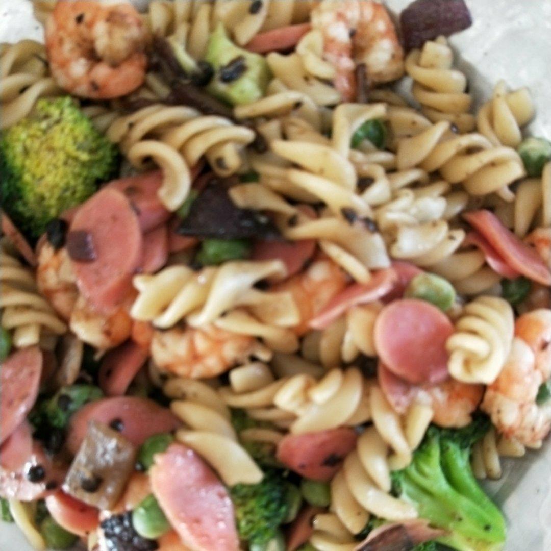 【山姆通心粉】虾仁时蔬炒意粉