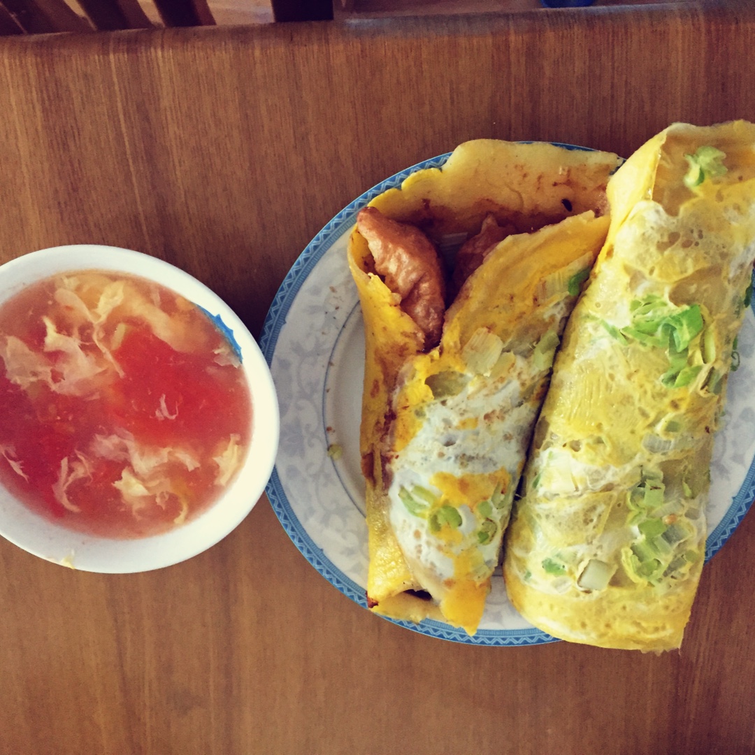 平底锅版煎饼果子