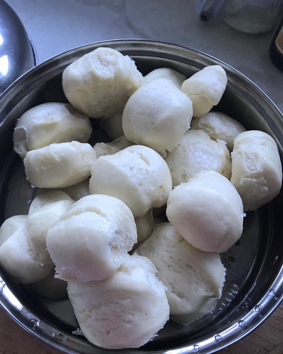 面包机版超松软牛奶馒头