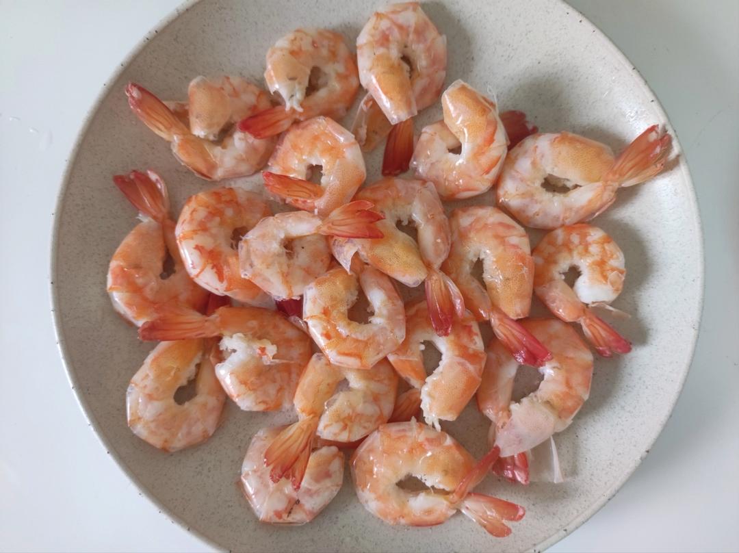 最简单的白灼虾（水煮）盐水基尾虾