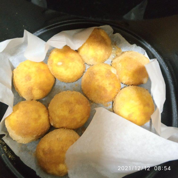 空气炸锅炸汤圆，少油，且不用刷锅刷碗