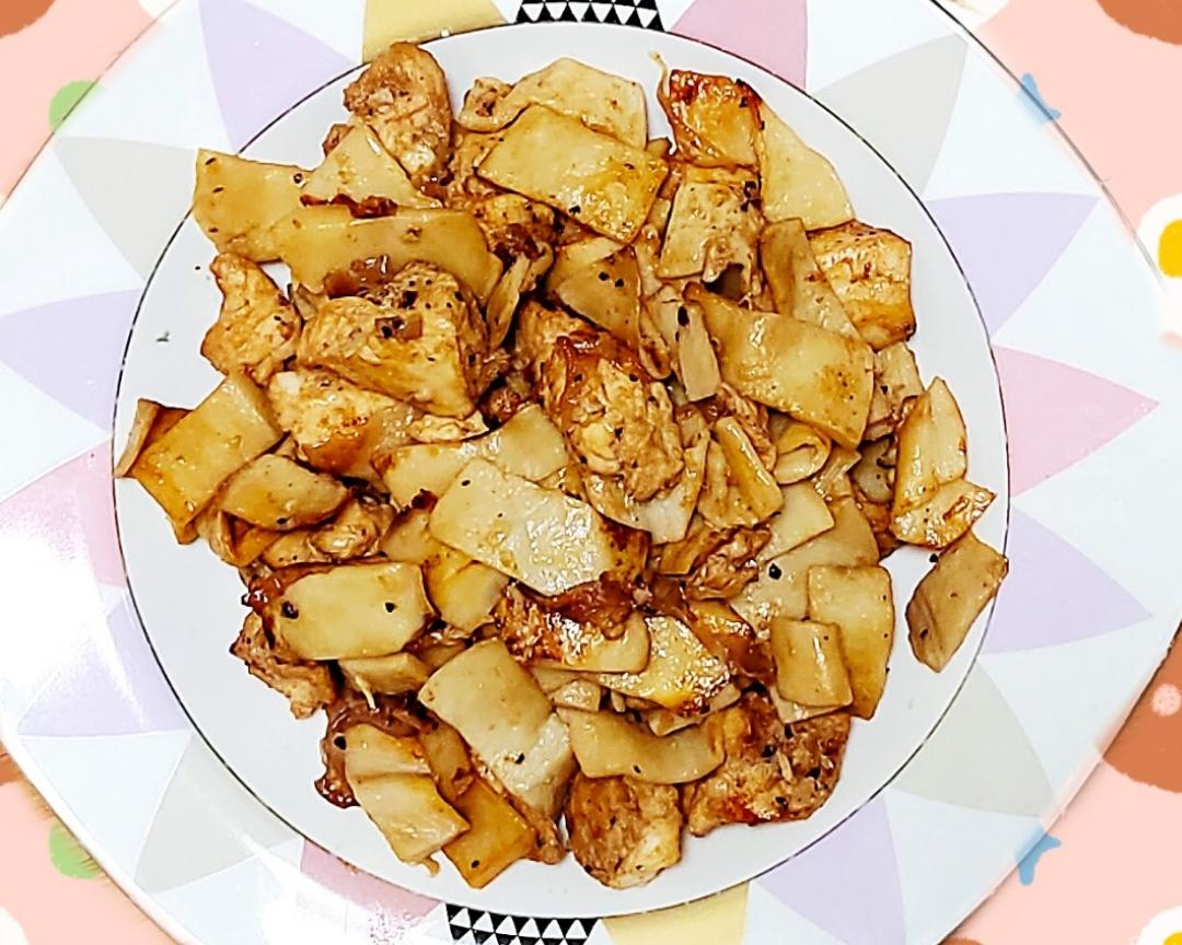 锡纸鸡肉杏鲍菇的做法