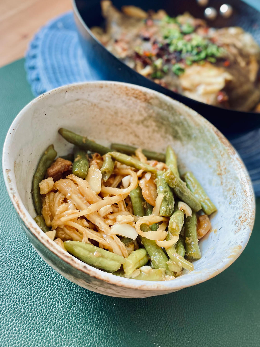 地道老北京扁豆焖面 豆角焖面 太好吃小心吃撑哦