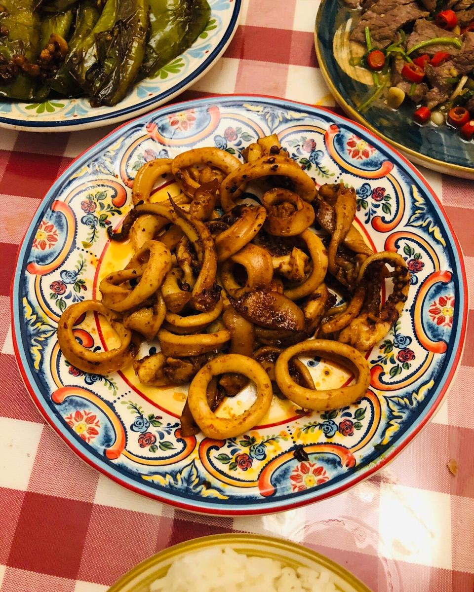 香辣鱿鱼须 赛过铁板的味道