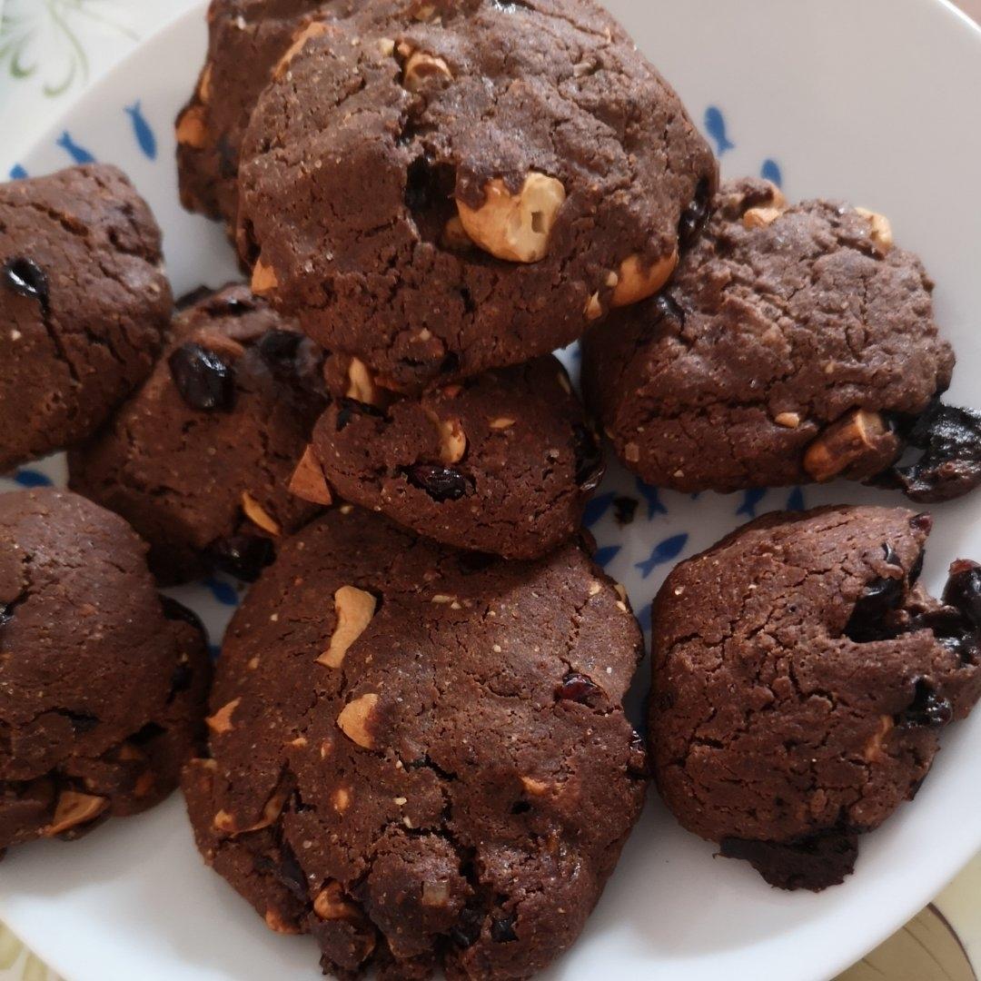 三重巧克力曲奇饼干 Triple Chocolate Cookies