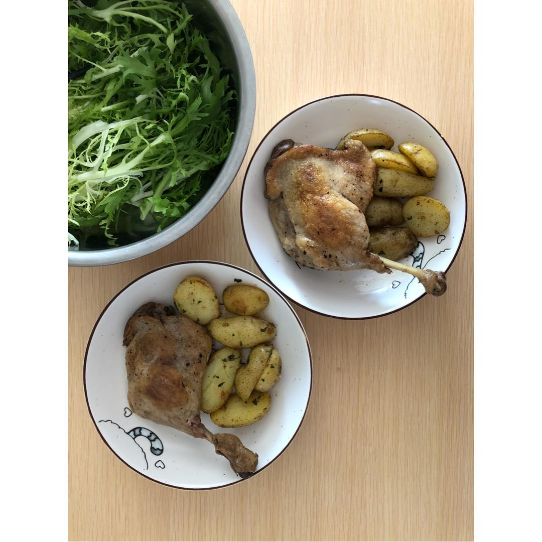 黄油土豆油封鸭腿【食材包操作说明】