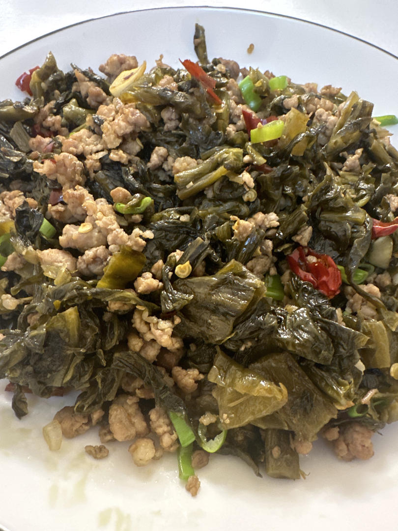 超级下饭的酸菜炒肉沫