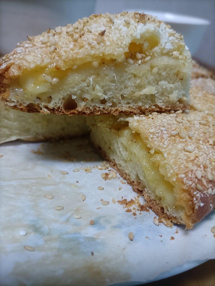 平底锅特色早餐【蒙古奶酪饼】！柔软爆浆会拉丝，超简单！