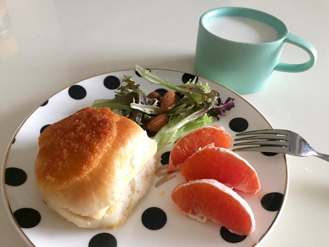 快手椰蓉小餐包（一次发酵照样柔软又拉丝）