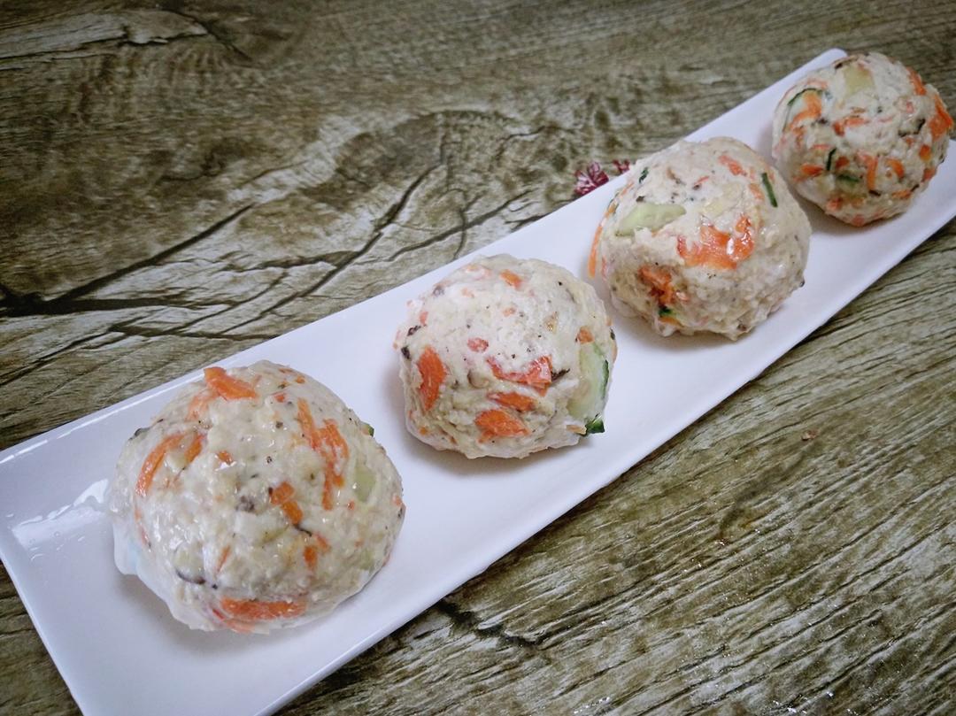 高蛋白低卡鸡肉丸子（无碳水版）增肌减脂必备！！！120kcal/100g