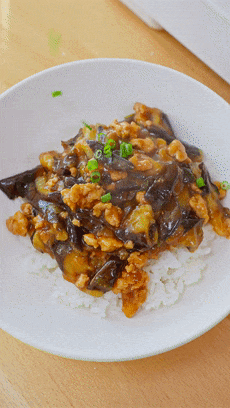 【宝宝辅食】鱼香茄子饭