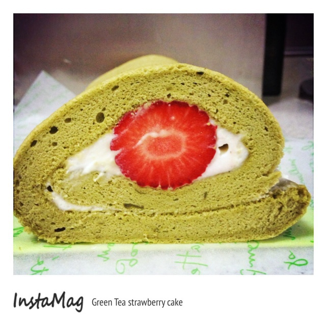 抹茶草莓蛋糕卷