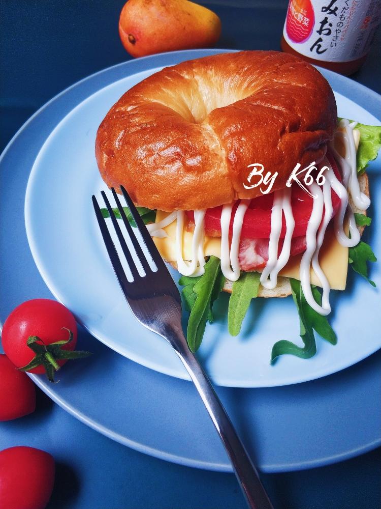 贝果三明治的一百种吃法（三分钟早餐）的做法