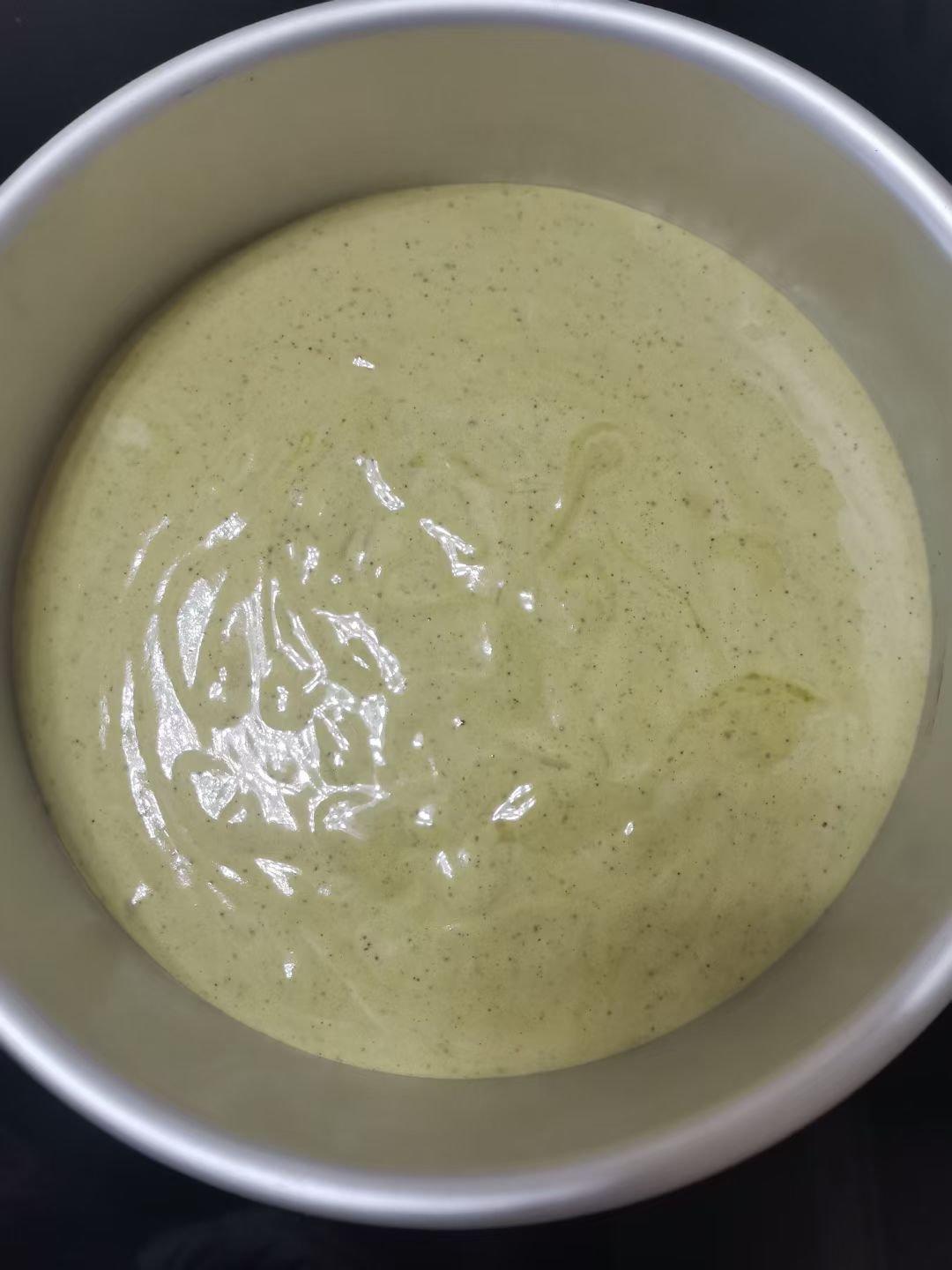 8寸抹茶戚风蛋糕