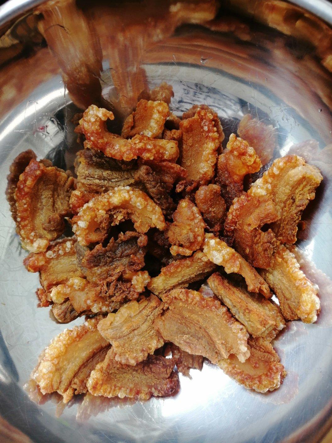 100种减肥美食|猪油渣 生酮必备零食 酥香脆