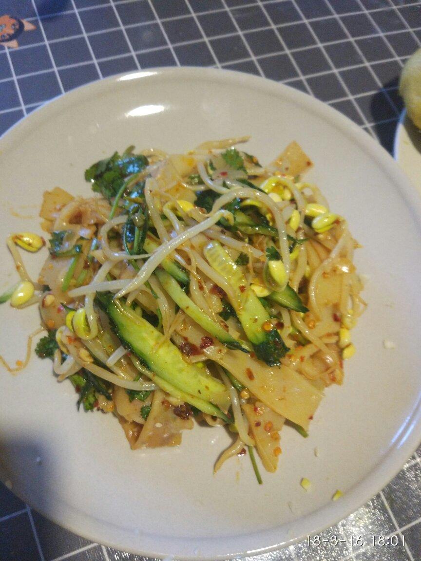 不用水洗的自制凉皮，零失败