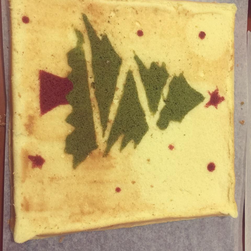 圣诞树蛋糕卷~