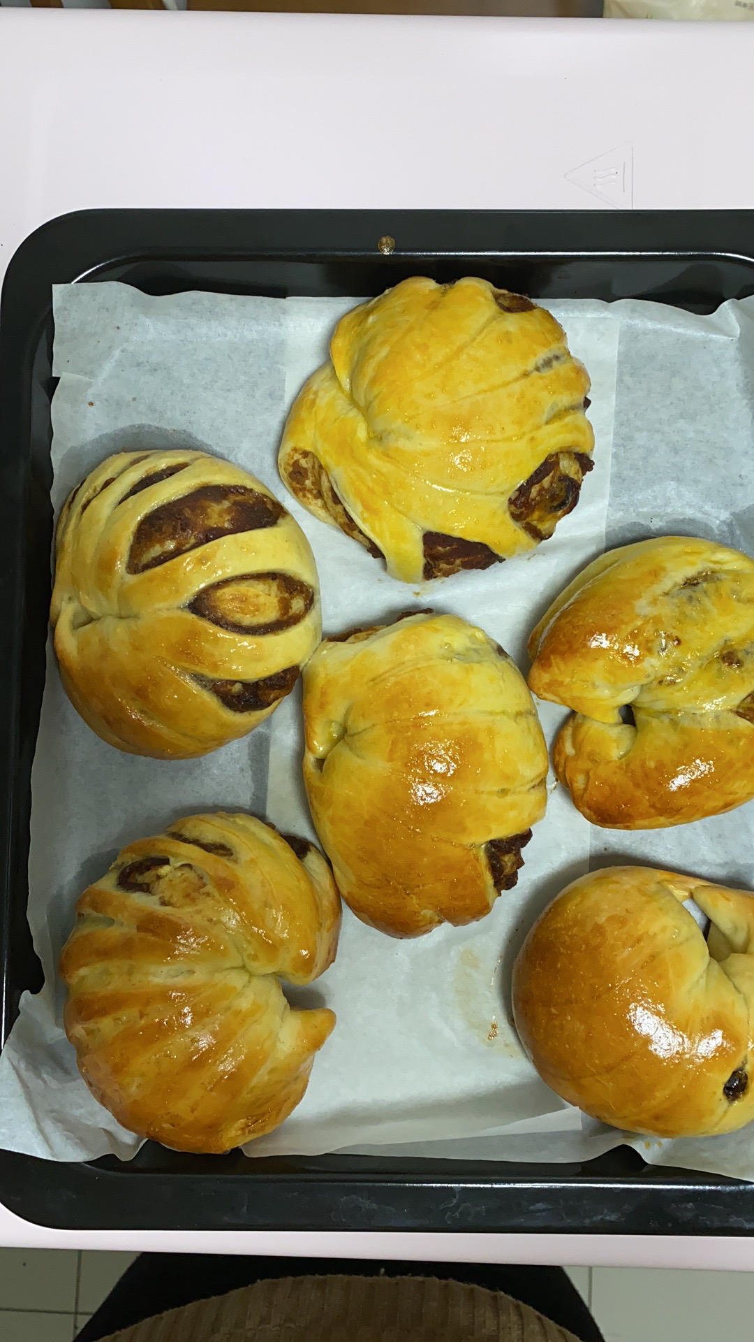 烤箱版豆沙面包