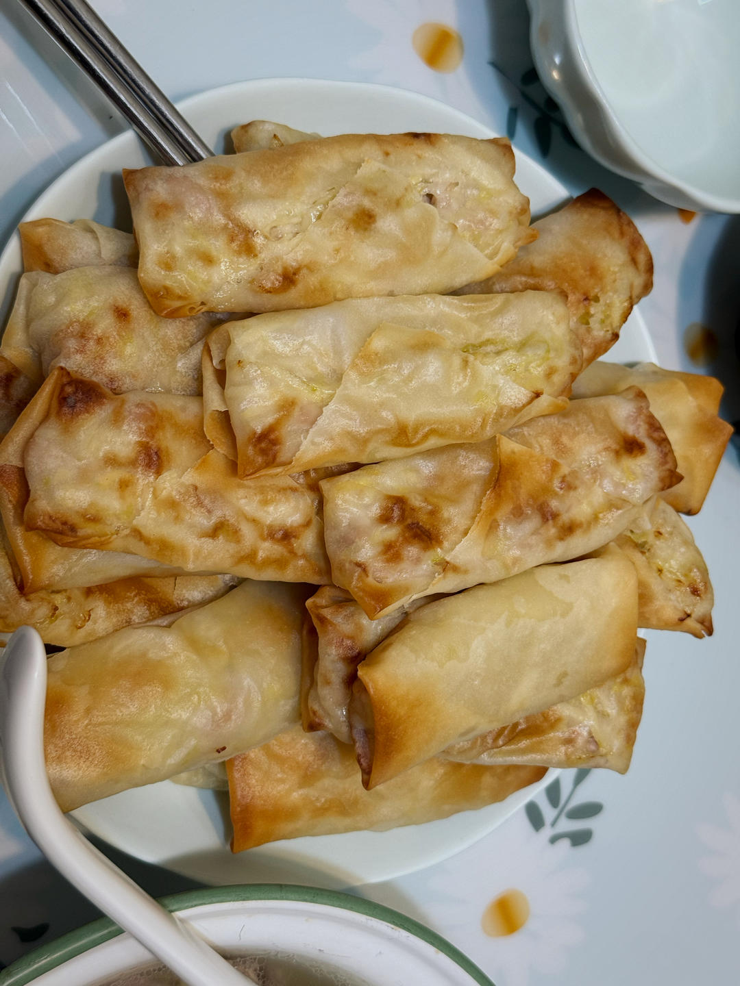 烤箱烤春卷(少油省时又健康好吃)