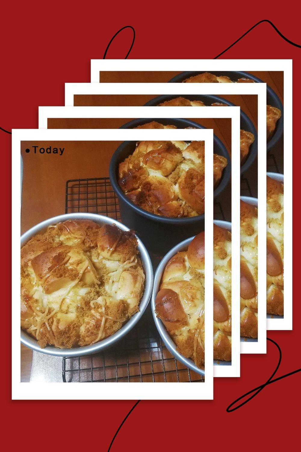 肉松手撕面包—超软会爆浆的面包哟