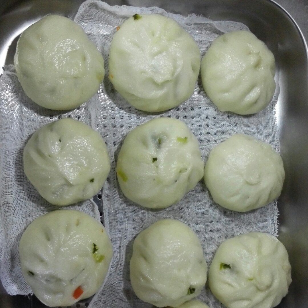 节省一半时间的大包子（另付翠绿菜包子，肉包子，腹黑包子食谱）