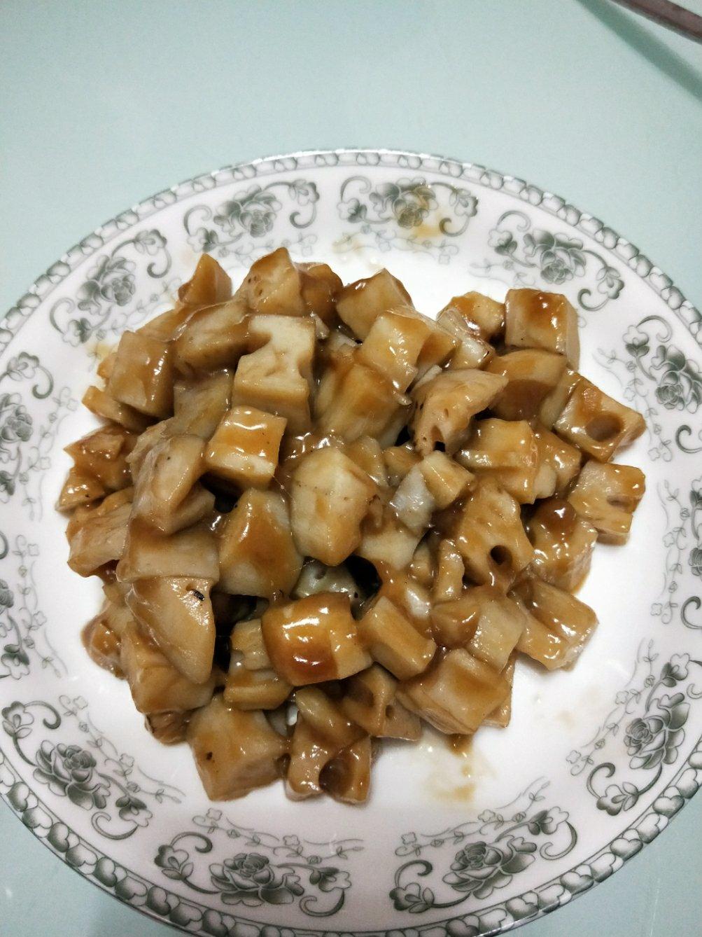 酸甜的开胃菜-  糖醋藕丁